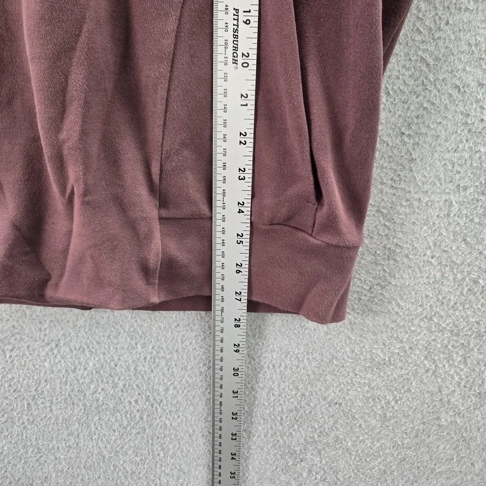 Alphalete Women Sweatshirt L Burgundy Activewear‎ Logo Identity Pro Pullover